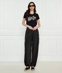 Футболка Liu Jo Regular Fit с цветочным принтом, черный - фото 2