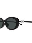 Солнцезащитные очки в овальной оправе Gucci Eyewear, черный - фото 3