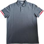 Футболка поло мужская Navy Moncler, морской синий - фото