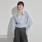 Рубашка женская Lapel Moderate ELLE, белый - фото 10