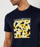 Футболка мужская Emporio Armani с принтом, синий - фото 4