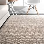 Ковер nuLOOM, 270 x 366 см, Cuellar Chevron Shag, Cream - фото 9
