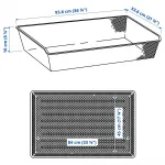 Проволочная корзина, белая, 100x58 см, KOMPLEMENT IKEA - фото 5