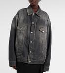 Джинсовая куртка с принтом Acne Studios, черный - фото 6