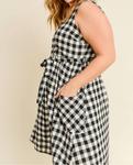 Платье Take Me Back в клетку - Plus, бело-черное GILLI - фото 3