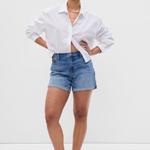 Шорты для подружек с необработанным краем Gap, синий - фото 4