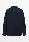 Рубашка Massimo Dutti, Mottled Dark Blue - фото 6