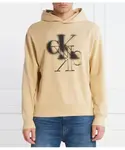 Толстовка Regular fit Calvin Klein Jeans, бежевый - фото