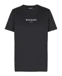 Футболка с принтом Balmain, черный - фото