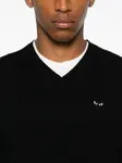 Свитер с нашивкой-логотипом Comme Des Garçons Play, черный - фото 5