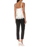 Атласная майка с кружевом DOLCE&GABBANA, белый - фото 3