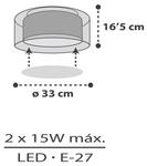 Потолочный светильник Dalber Kinder Wolke, серый - фото 3