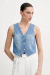 Джинсовая жилетка Morgan, синий - фото