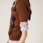 Рубашка поло из кашемира Miu Miu, коричневый - фото 4