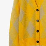 Свитер женский Burberry, оранжево-зеленый - фото 6