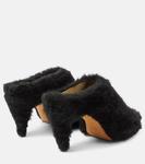 Мюли marion из овчины Khaite, черный - фото 3