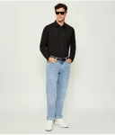 Рубашка Грифона Regular fit Guess Jeans, черный - фото 2