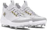 Under Armour Harper 9 Pro TPU - Men's (White/White/Metallic Gold), White-Metallic Gold - фото 4
