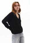 Кардиган OXXO V-NECK WITH BUTTON DETAILS, Black - фото 5