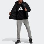 Стеганая куртка мужская черная Adidas, черный - фото 3