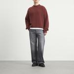 Укороченный шерстяной джемпер Bound, Brick - фото 4