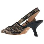 DIOR J'A Slim Heel High Heels Women's Beige Black - фото 7