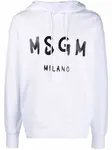 Худи с логотипом MSGM, белый - фото