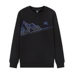 Свитшот унисекс Mizuno, черный - фото 4