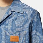 Барочный силуэт деним рубашка VERSACE, синий - фото 7