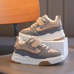 Детские скейтерские кроссовки Kids WARRIOR, бежевый/серый/тёмно-синий (с флисовой подкладкой) - фото 7