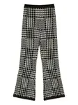 Брюки в клетку Twinset, черный - фото