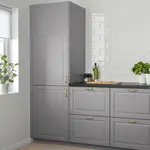 Дверь, серая, 40x200 см, BODBYN IKEA - фото 3