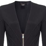 Футболка с V-образным вырезом на молнии PINKO, черный - фото 4