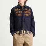 Джинсовая рабочая куртка на молнии Human Made, индиго - фото 2