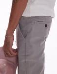 Узкие брюки-чинос серого цвета Topman - фото 2