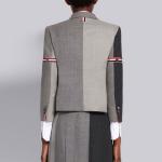 Футболка Fun Mix с панелями THOM BROWNE, серая - фото 4