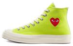 Comme Des Garcons PLAY x Converse Chuck Taylor All-Star 70 Hi Bright Green - фото