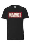 Футболка Logoshirt Marvel Comic Block Logo, черный - фото