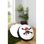 Подушка Ticaa, Schwarz + gemustert - фото