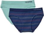 Трусы-боксеры Calvin Klein для девочек, Navy Calvin Stripes/Blue Tint - фото