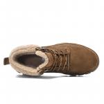 Мужские коричневые ботинки Martin Jeep с золотистой флисовой подкладкой - фото 8