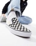 Черные кеды в шахматную клетку Vans Slip-On - фото 4