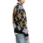 Свитер из шерстяной смеси LOUIS VUITTON, черно-серо-желтый - фото 7