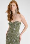 Платье BEAUUT EMBELLISHED SEQUINS , Khaki - фото 4