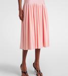 Расклешенное миди-платье Alaïa, Pink - фото 5