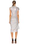 Платье миди Rabanne, серебряный - фото 4