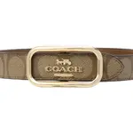 Кожаный ремень унисекс COACH - фото 3