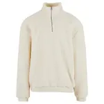 Свитер Urban Classics Oversized Teddy half zip, бежевый - фото 3