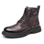 Мужские ботинки Cahhrrn X Martin Boot Men Beige Strongman - фото 6