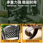 Комплект садовой мебели Baying, 6 стульев с плетением, гриль-стол 168x90 см, с одной духовкой - фото 5